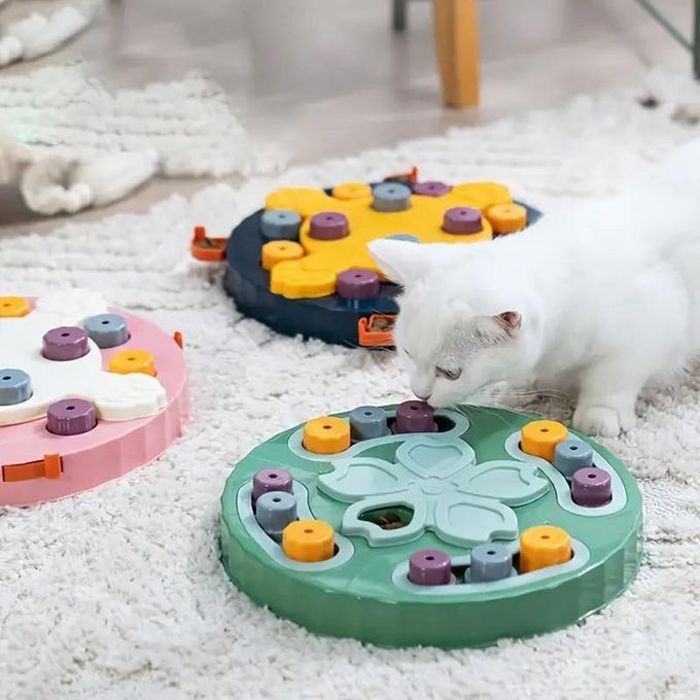 Mangeoire puzzle interactive pour animaux de compagnie - Vert