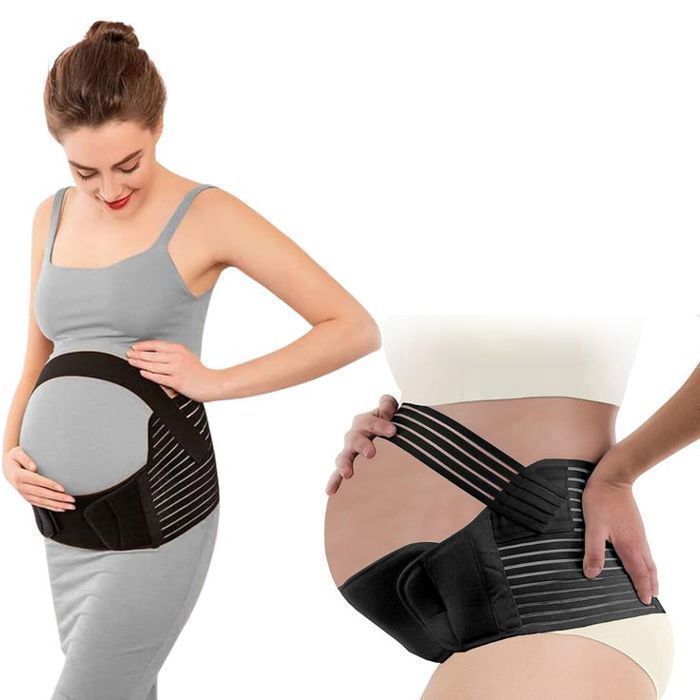 Ceinture de Soutien Prénatal et Postnatal pour Femme Enceinte - Respirante et Réglable