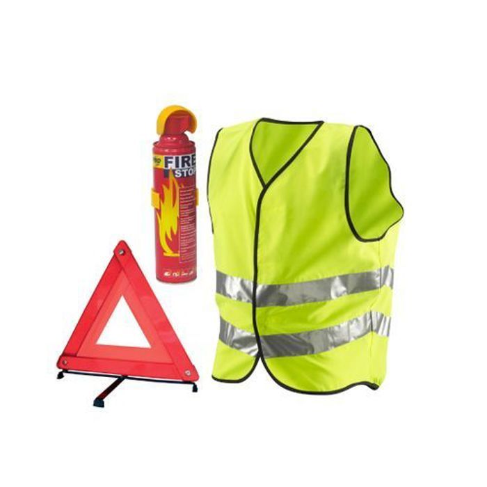 Pack de sécurité voiture -Triangle d'en panne /Gilet de sécurité réfléchissant