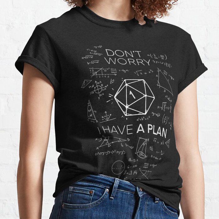 T-shirt - OUTFITS AND MORE - Échec critique DnD - 95% coton - Manches courtes - Noir