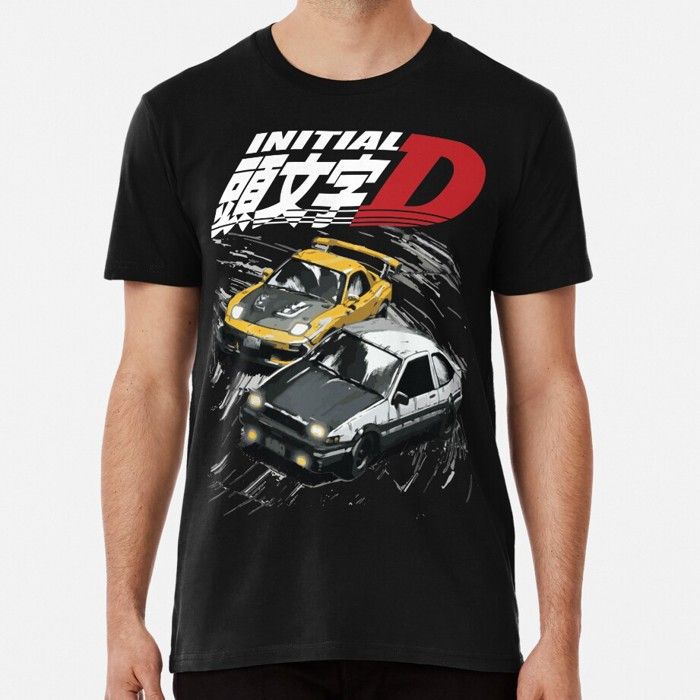 Mountain Drift Racing Initial D Tandems AE86 contre FD rx-7 T-shirt