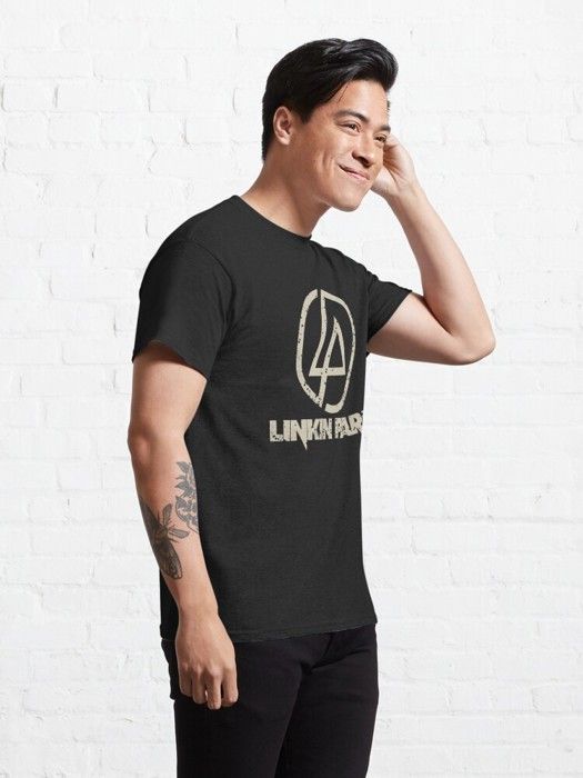 T-shirt - OUTFITS AND MORE - Linkin Park - 95% coton - Manches courtes - Noir - Marjane Mall - Image 3