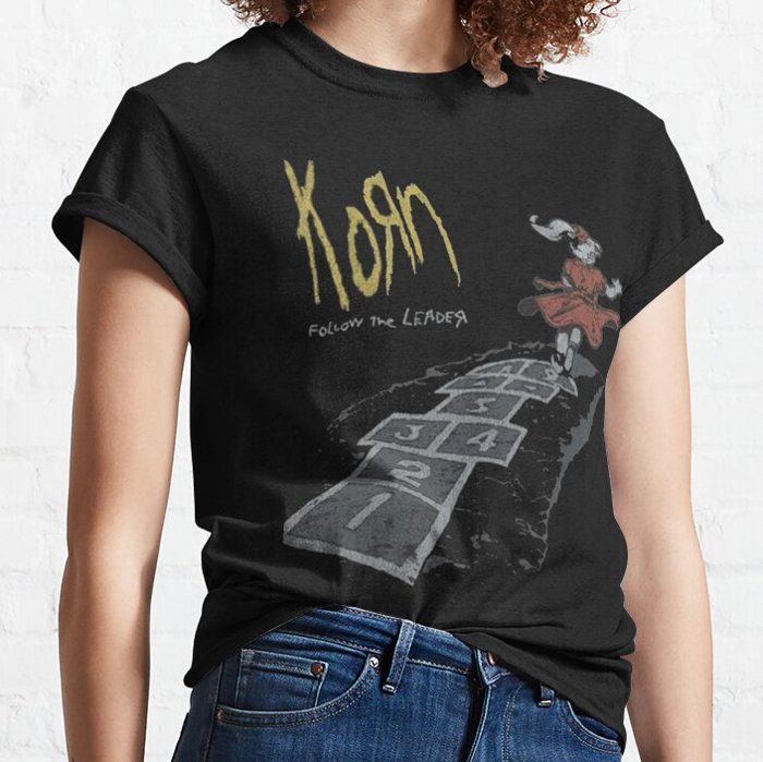 T-shirt - OUTFITS AND MORE - Korn - 95% coton - Manches courtes - Noir