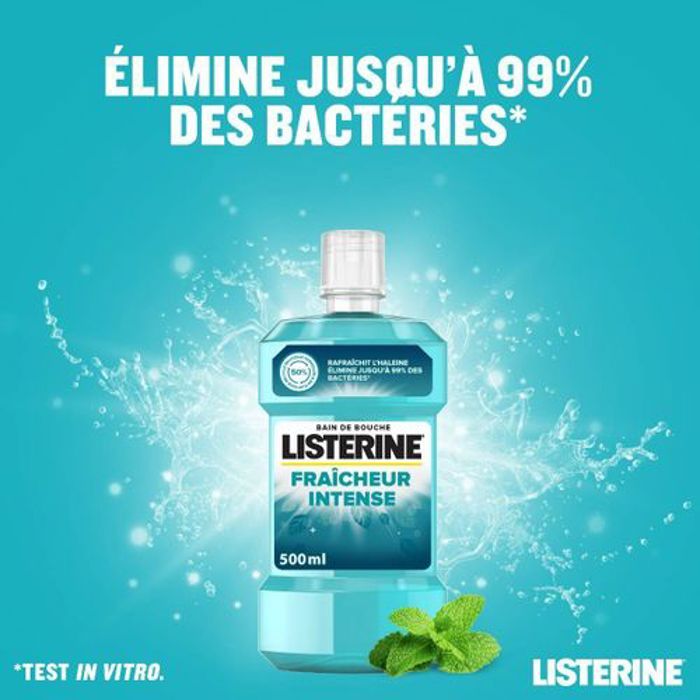 Listerine Bain Bouche Fraicheur Intense By Listerine 500 ml , New Grand Model
