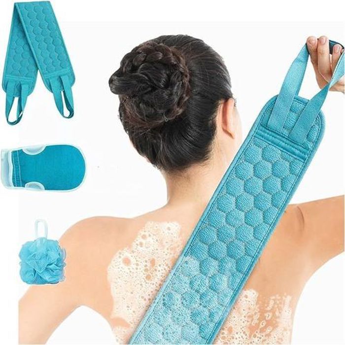 3 pièces Serviettes De Bain Multifonctionnel,brosse douce, salle de bain, hôtel