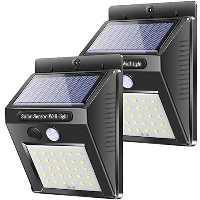 Solar Light Pack x2 lampes solaire 20 led Rechargeable