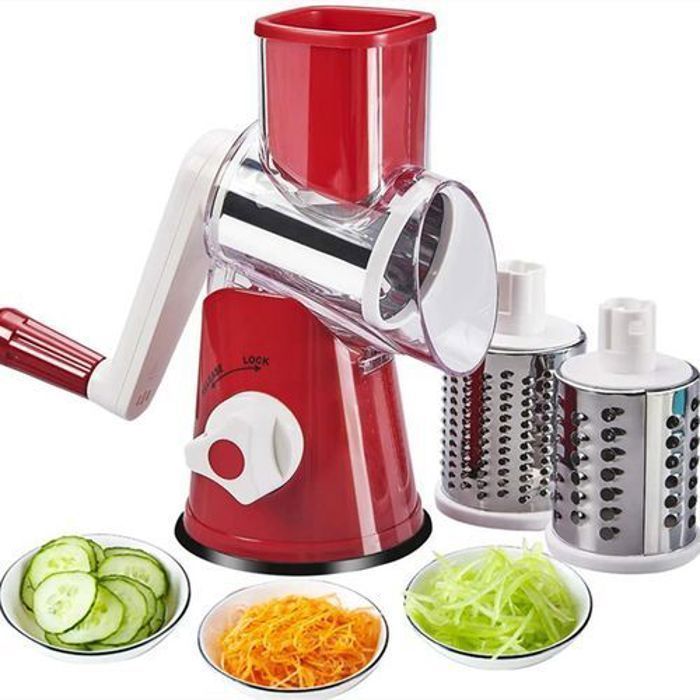 Mandoline Trancheuse à Légumes Multifonction 3 Lames Acier Inoxydable – Coupe Précise et Rapide - Couleur Aléatoire