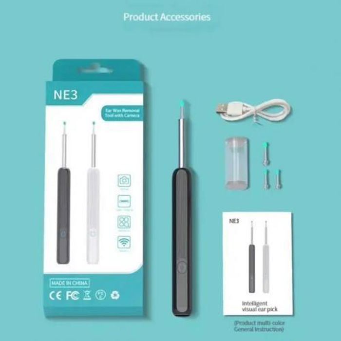 Nettoyeur oreille caméra, Wireless Visual Earpick, endoscope  d'oreille,