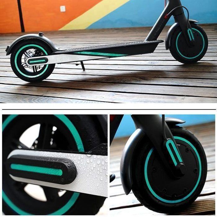 Autocollant Réfléchissant Protecteur de Moyeu de Roue pour Scooter Électrique Xiaomi M365 Pro & 1S