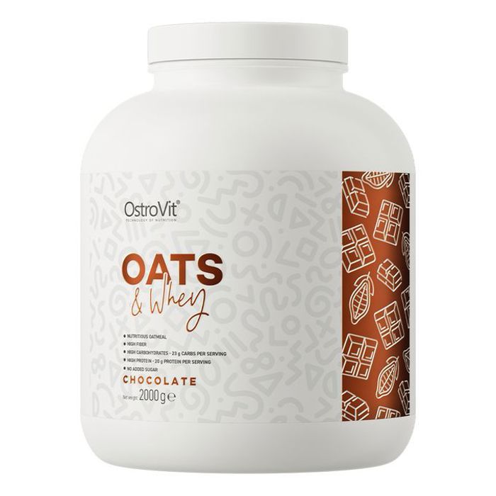 Ostrovit OATS & Whey 2000 g Chocolate - Complexe Avoine-Whey et Fibres Nutritives