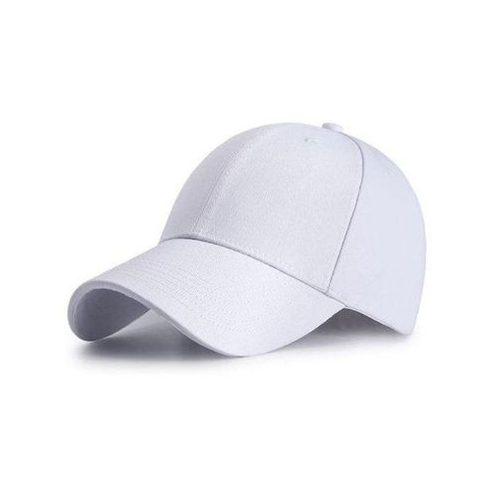 Casquette - MARQUE - Blanc - Coton brossé - Mixte - Printemps/Été