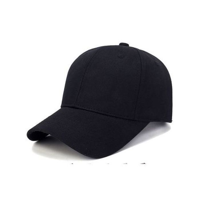 Casquette - Simple - Noir - Coton brossé - Mixte - Printemps / Été