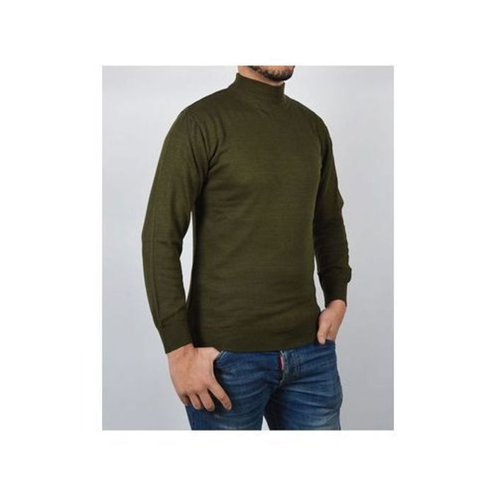 Pack de pulls - Homme - Col roulé - Noir, Bleu, Grenat, Vert - 4 pièces - Doux et chaud - Marjane Mall - Image 2