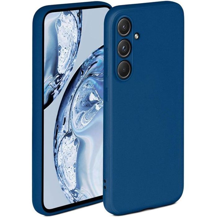 Coque pour Samsung Galaxy A15 Color Silicone Liquide Antichoc Blue