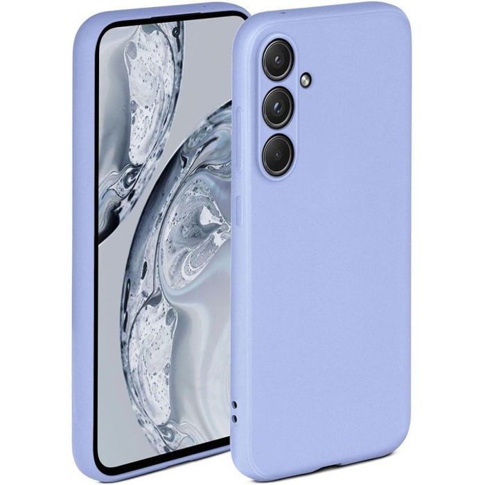 Coque - Samsung - Galaxy A15 - Silicone Liquide - Antichoc - Violet