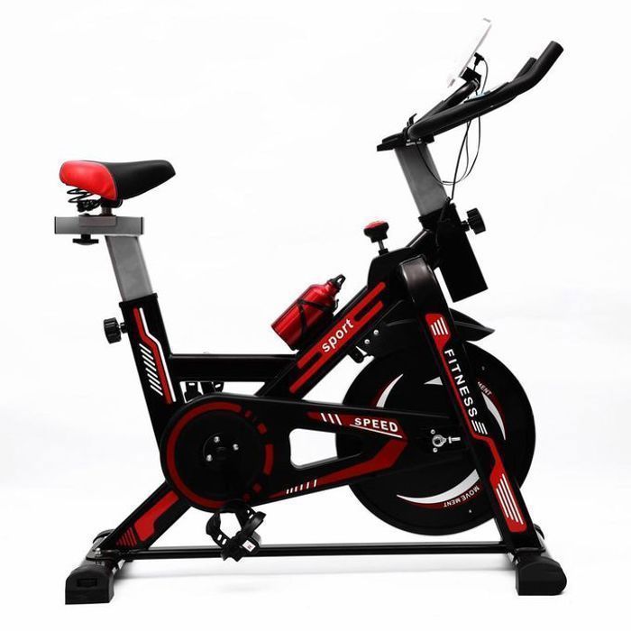 Vélo spinning - Wellcare - Modèle Wellcare - Volant 10KG - Support inclus - 5 niveaux d'énergie