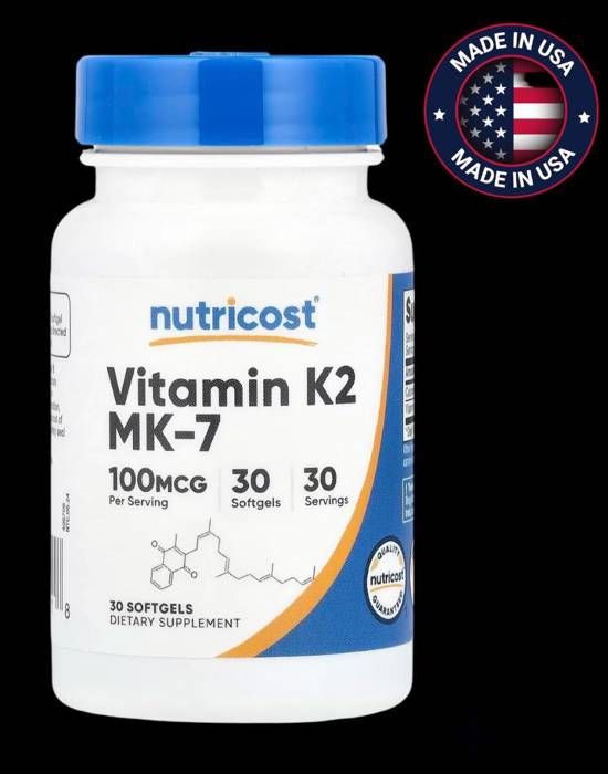 Vitamine K2 MK 7, 100 mcg, 30 capsules