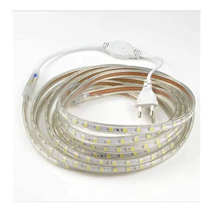 Led Strip 5M Led Strip Lights  Flexible Étanche 220V  Couleur Blanc
