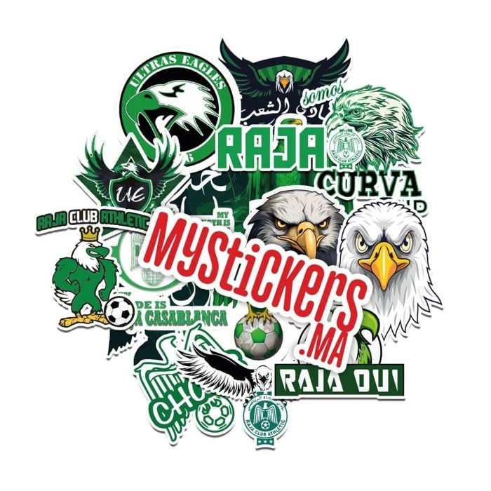 Pack de 20 Stickers - Raja Eagles - 3D