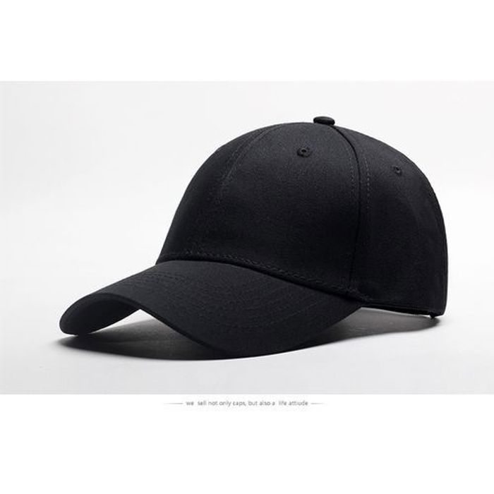 Casquette - GENERIC - Noir - Coton brossé - Mixte - Été