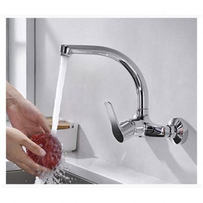 Robinet Mitigeur Cuisine Mural , Eau Chaude Et Froide;Robinet Cuisine
