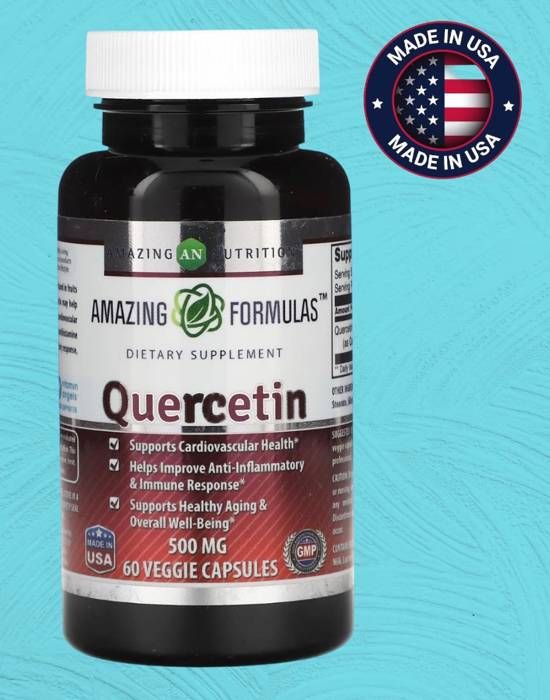 Quercetin 500 mg, 60 capsules végétariennes