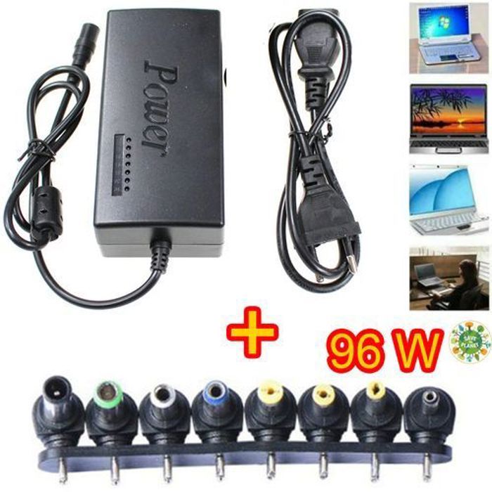 Chargeur Universel: Hp/Compaq, Dell, Asus, Hp 110-220V Ac To Dc