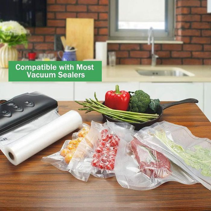 Sacs sous vide pour aliments pour machine vacuum sealer, jusqu'à 100 sacs