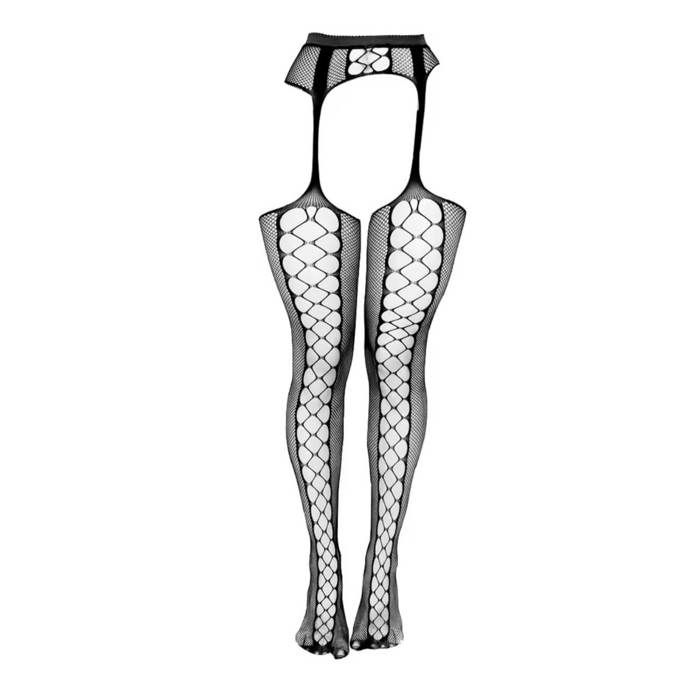 Bas collants en résille - GENERIC - Taille standard - Couleur noir - Pour femme - Nylon