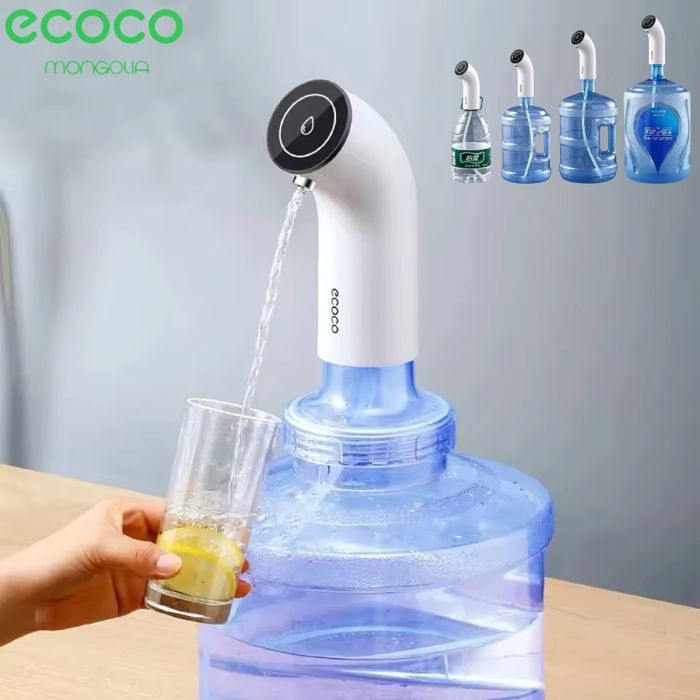 ECOCO Pompe à Eau Électrique – USB Rechargeable – Distributeur d’Eau Portable Automatique pour Bouteilles Domestiques
