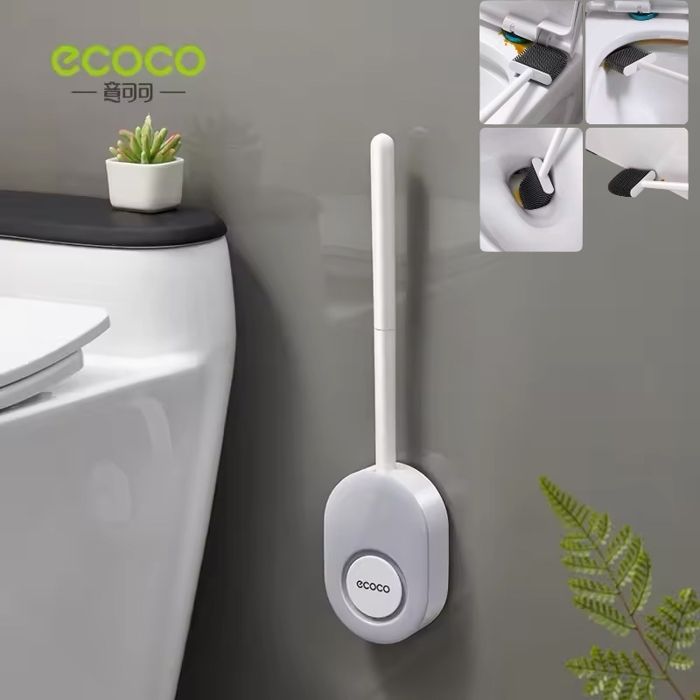 ECOCO Brosse de Toilette Murale en Silicone, Produit Propre pour la Maison, Accessoire salle de bain WC HOBooks