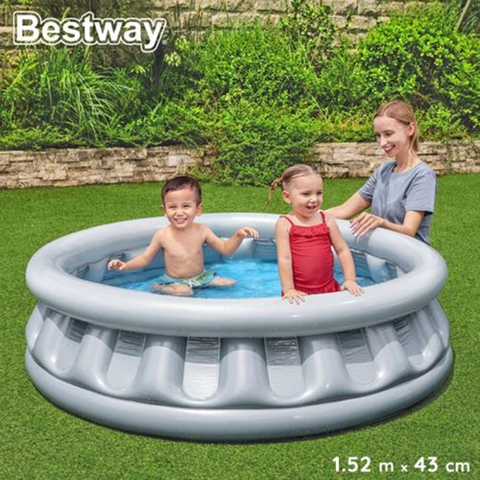 Bestway Piscine pataugeoire ronde Gonflable Spaceship - 1.52m x H43cm