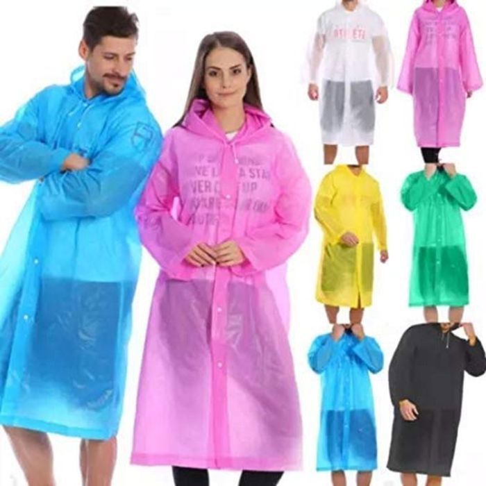 Veste imperméable - Rain Jacket - Léger - Ajustable - Protection contre la pluie