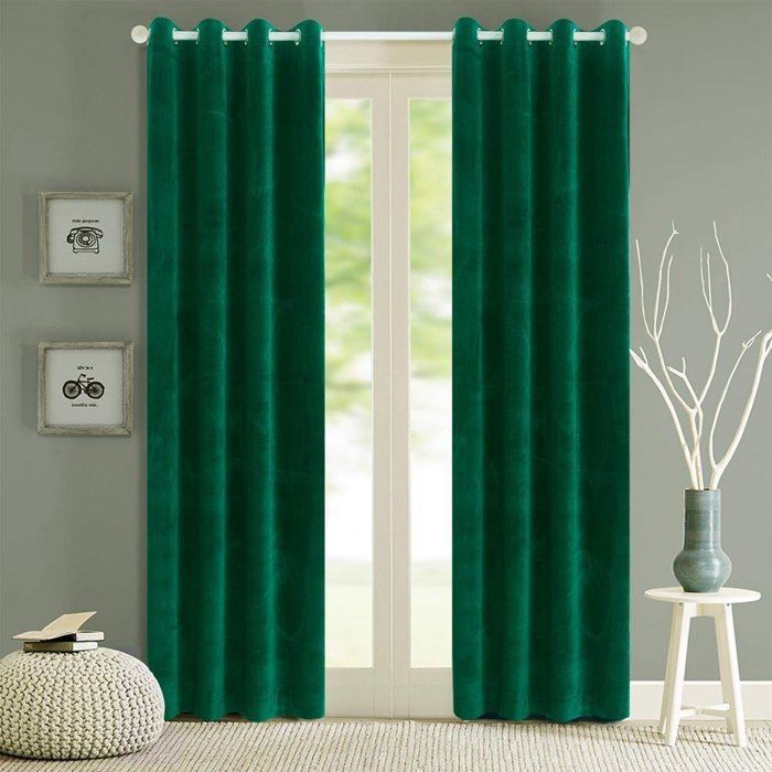 Rideau Velours vert  2,3mx2,8m