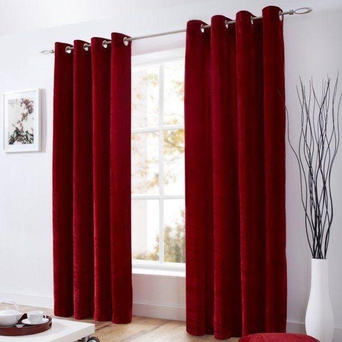 Rideau Velours rouge 3mx2,8m