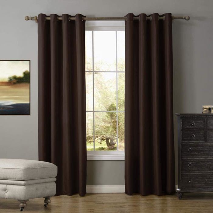 Rideau Velours marron  2,3mx2,8m
