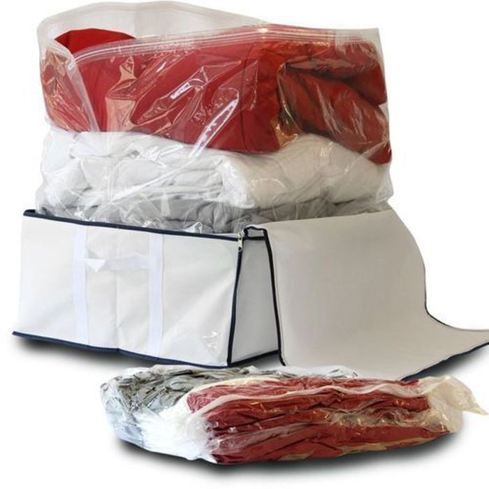 Sac sous vide organisateur - GENERIC - 60 x 80 cm - Pack de 10 - Protection contre l'humidité - Gain de place
