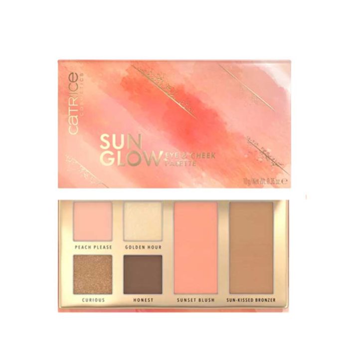 Palette Yeux et Joues - CATRICE - Sun Glow - Teintes éclatantes - Fards lumineux - Blushs subtils