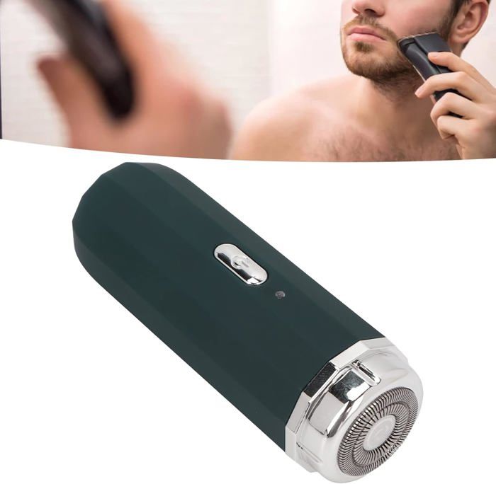 Tondeuse électrique pour Hommes, RASOIR FLOTTANT PORTABLE RECHARGEABLE 6D, BXL-822  VERT