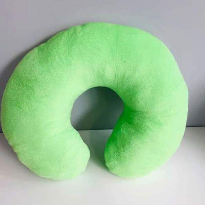 Coussin de Voyage - U-shaped pillow - Vert - Mousse à mémoire de forme - Déhoussable - Ergonomique