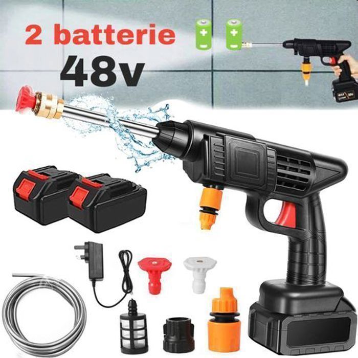pistolet de lavage 2 batterie 48v