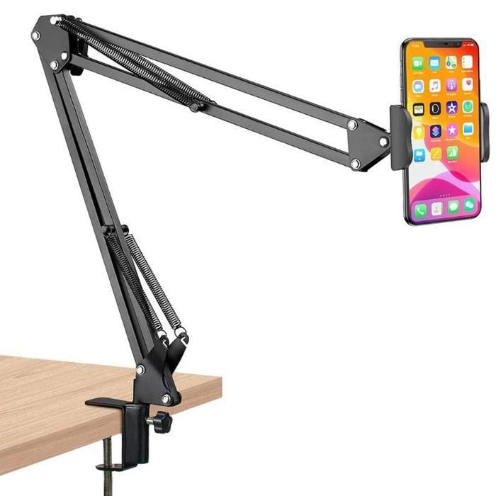 Support de bureau pour téléphone mobile et tablette,,support flexible à 360 degrés