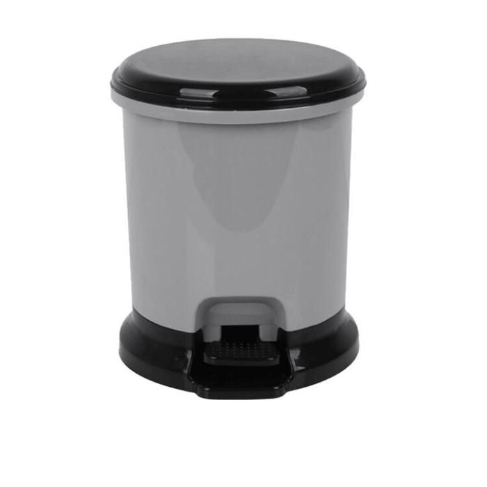 Poubelle à Pédale Ronde 5L Gris
