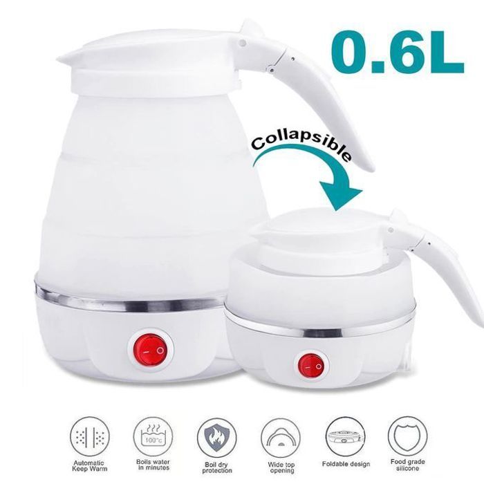 Bouilloire électrique - GENERAL - 0.6L - Pliable - 800 Watts - Arrêt automatique