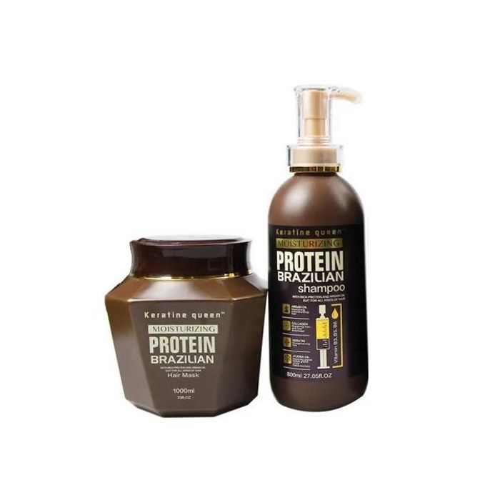 Protein Brazilian - Shampooing et Masque sans sulfate ni parabène + Blush Cadeau