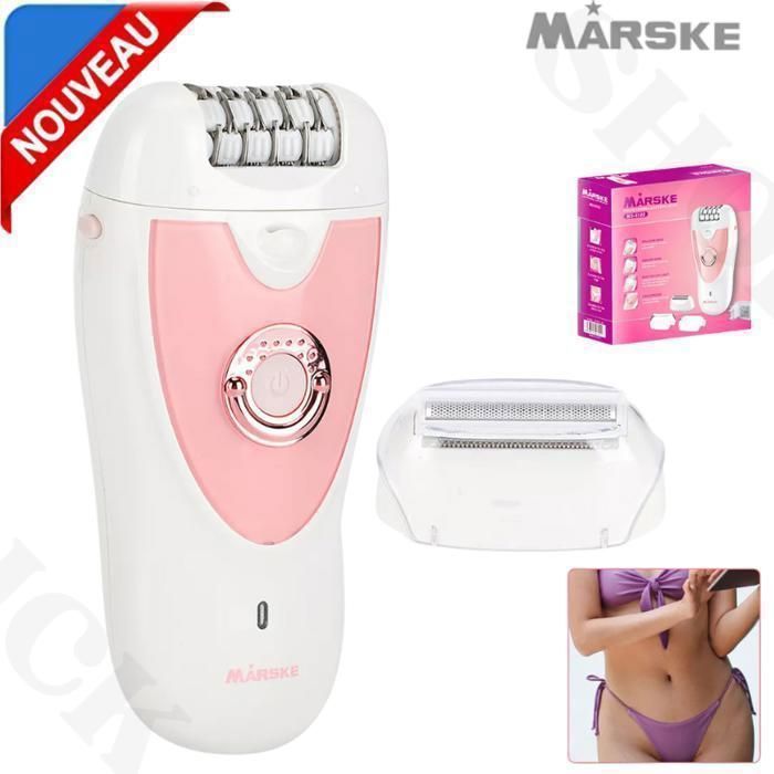 Épilateur Électrique 2 En 1 Pour Femmes, Rasoir Sans Douleur pour Corps, Visage Et Jambes