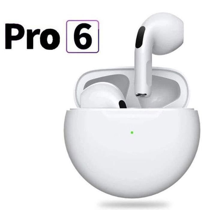 Écouteurs sans fil Bluetooth Pro 6 TWS, oreillettes de Sport, avec micro, pour Apple iPhone, Xiaomi, Huawei ...