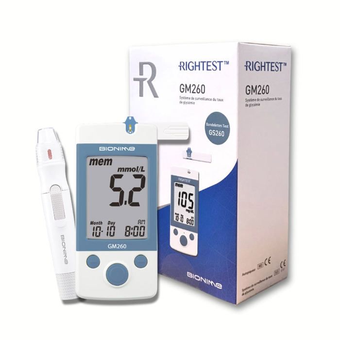 Appareil de mesure de la glycémie - GM260 Bionime Rightest