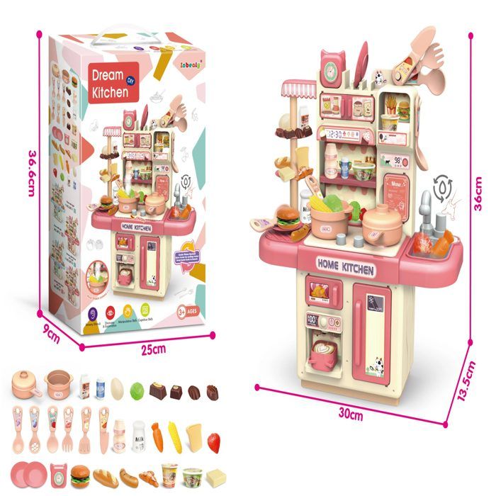 Ensemble de cuisine avec lumière-36T-2