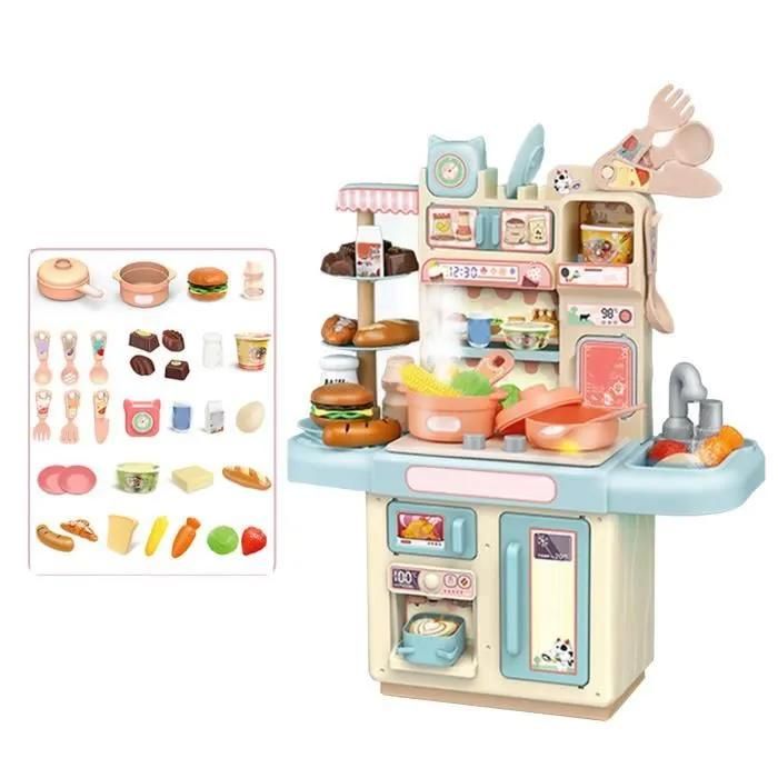 Ensemble de cuisine avec lumière